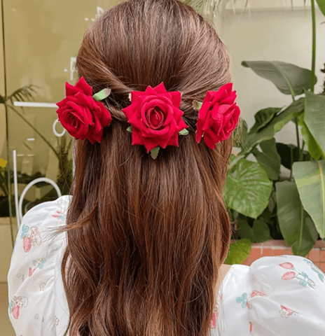 Сет Винтидж червени рози - град Монтана | Аксесоари за Коса - снимка 3
