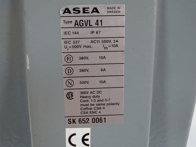 Кранов изключвател ASEA (ABB) AGVL41 Limit Switch 380V 10A, град Пловдив | Промишлено Оборудване - снимка 5