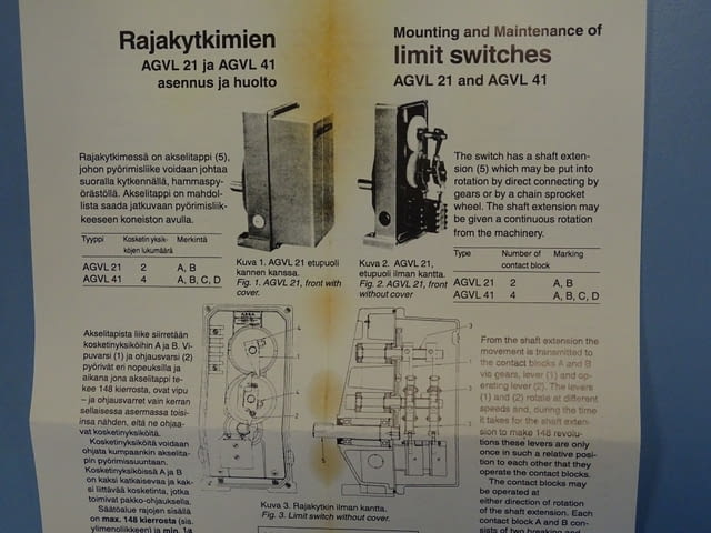 Кранов изключвател ASEA (ABB) AGVL41 Limit Switch 380V 10A, град Пловдив | Промишлено Оборудване - снимка 8