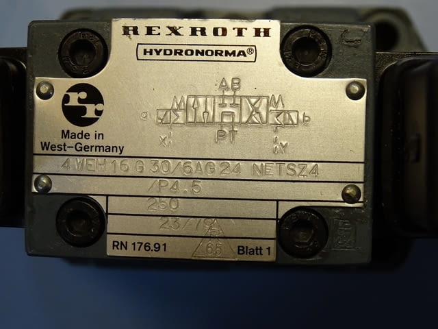 Хидравличен разпределител Rexroth 4 WEH 16 G 30/6AG 24 NETSZ4 250Bar 24VDC - снимка 8
