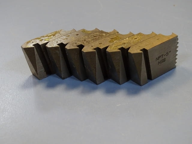 Нож резбонарезен NPT-5" HSS комплект за резбонарезна глава, град Пловдив | Инструменти - снимка 1