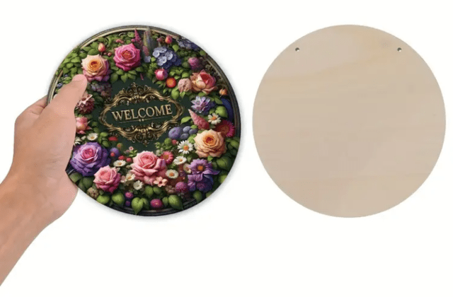 Декоративен знак Цветен венец нов - city of Montana | Paintings - снимка 3