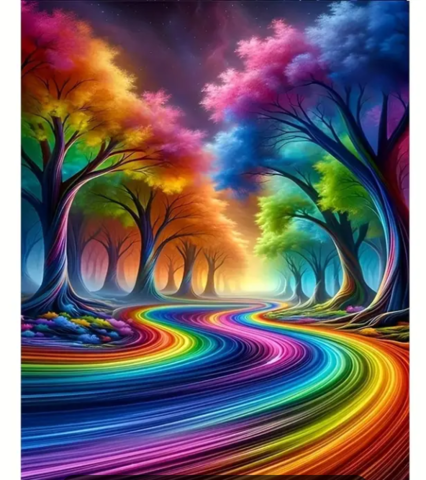 Декорация Рейнбоу Роуд - град Монтана | Картини - снимка 1