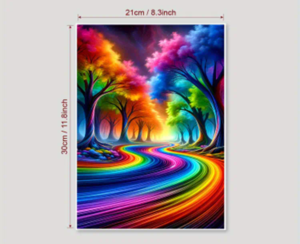 Декорация Рейнбоу Роуд - град Монтана | Картини - снимка 2