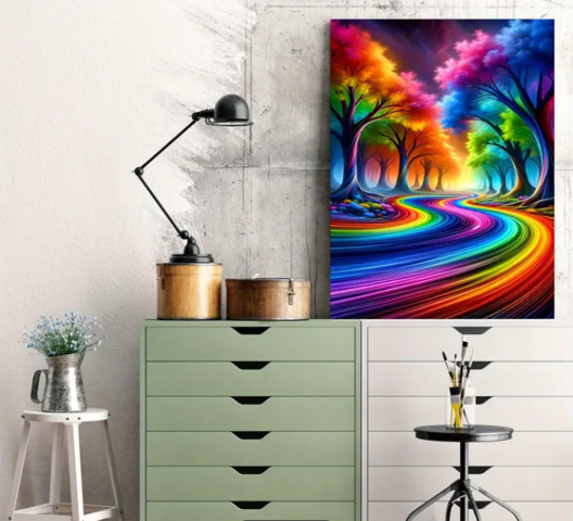 Декорация Рейнбоу Роуд - град Монтана | Картини - снимка 3