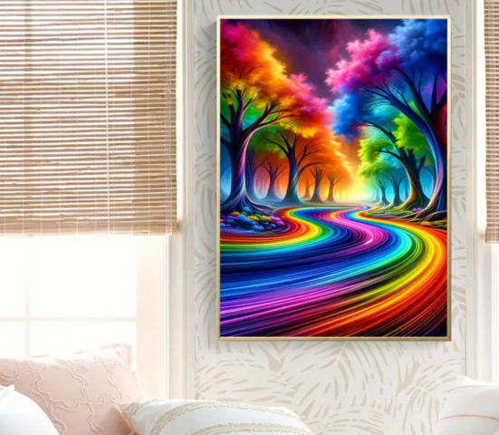 Декорация Рейнбоу Роуд - град Монтана | Картини - снимка 4