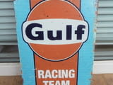 Метална табела Gulf Racing team състезателен отбор тим спонсор състезание