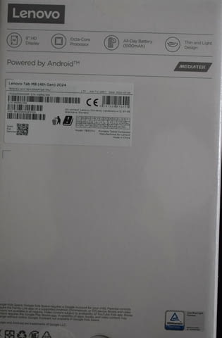 Таблет Lenovo Tab M8 (4th Gen) 2024, Octa-Core, 4GB RAM, 64GB, Wifi, Arctic Grey - снимка 2