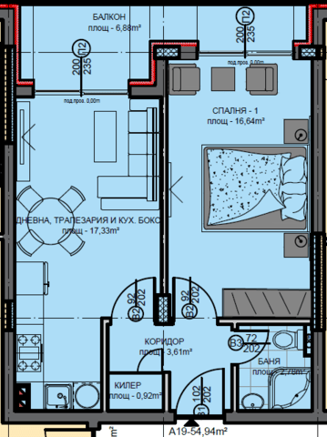 Двустаен апартамент в новострояща се луксозна жилищна сграда „Лас Вегас“ в гр. Свиленград - снимка 1