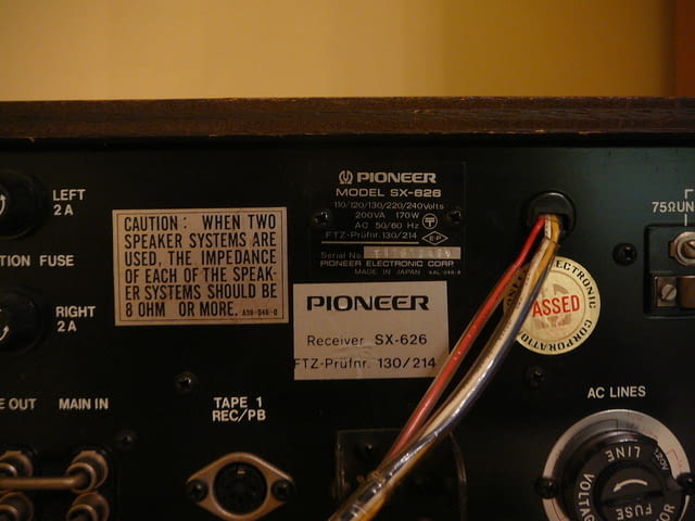 Pioneer sx-626 - град Пазарджик | Ресийвъри / Усилватели - снимка 6