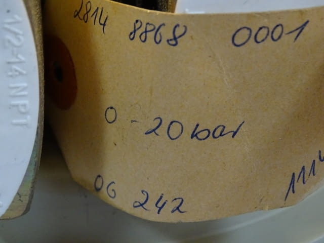 Диференциален манометър Schopper& Faeser Typ TDA 370 0-20Bar, град Пловдив - снимка 5