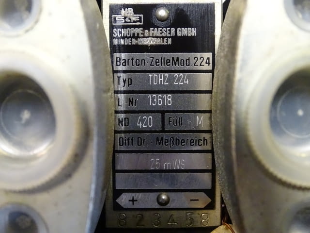 Диференциален манометър Schopper& Faeser Typ TDA 370 Barton-Zelle 224 h=25mWS - снимка 7
