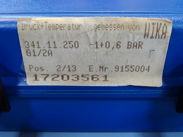 Образцов манометър WIKA 341.11.250 (-1+0.6)Bar precision test pressure gauge - снимка 7