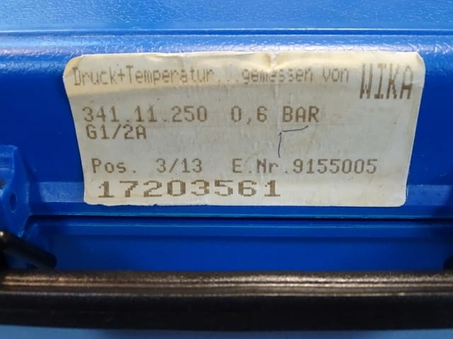 Образцов манометър WIKA 341.11.250 (0-0.60)Bar precision test pressure gauge - снимка 8