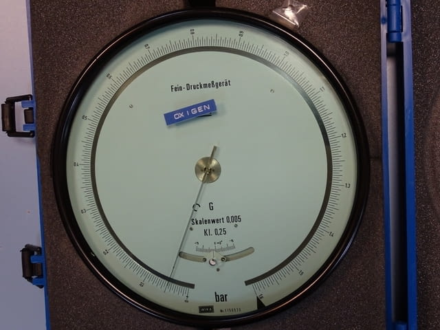 Образцов манометър WIKA 341.11.250 (0-1.6)Bar precision test pressure gauge - снимка 2