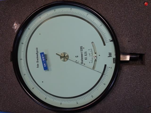 Образцов манометър WIKA 341.11.250 (0-1.6)Bar precision test pressure gauge - снимка 5