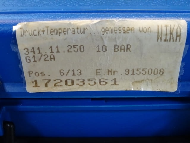 Образцов манометър WIKA 341.11.250 (0-10)Bar precision test pressure gauge - снимка 6