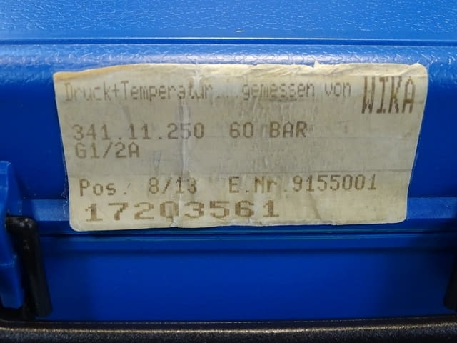 Образцов манометър WIKA 341.11.250 (0-60)Bar precision test pressure gauge - снимка 7