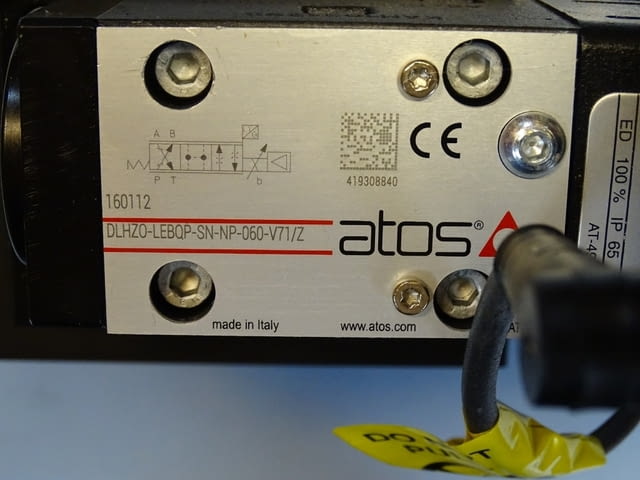 Хидравличен пропорционален клапан ATOS 161112 LIQZO-LEB-SN-NP-402L4/Z - снимка 3