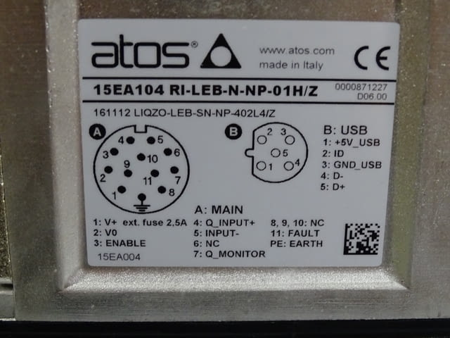 Хидравличен пропорционален клапан ATOS 161112 LIQZO-LEB-SN-NP-402L4/Z - снимка 4
