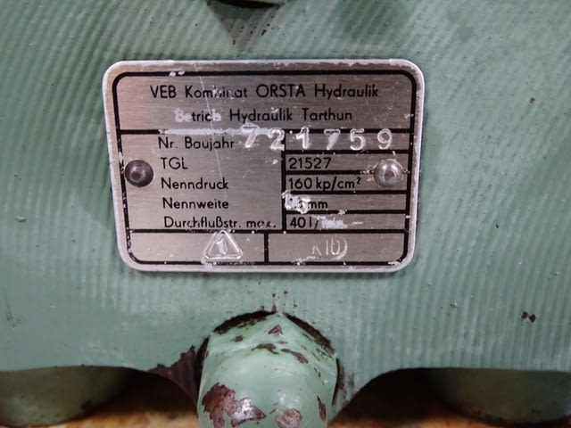 Хидравличен разпределител Orsta TGL 21527 Hydraulic valve 160Bar 40L/min - снимка 7