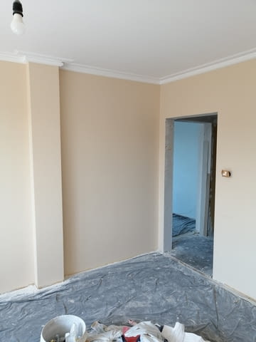 КАЧЕСТВЕНО шпакловане 14лв м2 и боядисване 6.50 лв /м2 на жилища , измазване на прозорци 16лв лин . - снимка 2