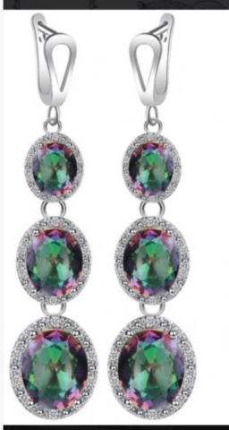 Комплект инкрустиран с изкуствен топаз - city of Montana | Sets - снимка 4