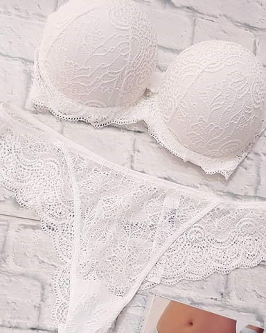 Lormar 65B, 70B, 75B, 80B супер пуш-ап сутиен +2РАЗМЕРА вградени подплънки Лормар бриджитка дантела - снимка 4