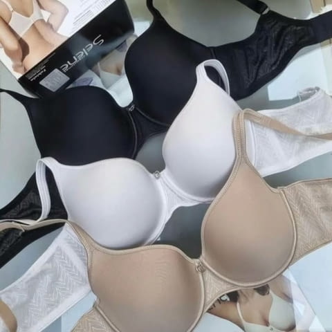 Selene 75C, 80C, 85C, 90C, 95C, 100C, 75D, 80D, 85D, 90D, 95D, 100D черен, телесен, праскова, бял сутиен втора кож - снимка 6