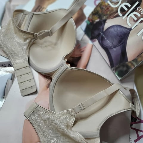 Selene 75C, 80C, 85C, 90C, 95C, 100C, 75D, 80D, 85D, 90D, 95D, 100D черен, телесен, праскова, бял сутиен втора кож - снимка 7