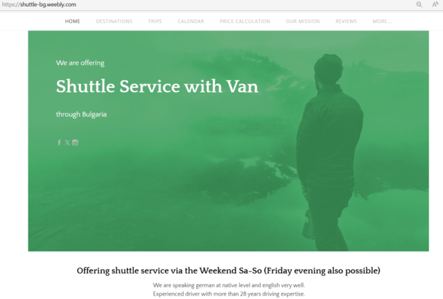 Shuttle service für Bulgarien / Shuttle service through Bulgarien