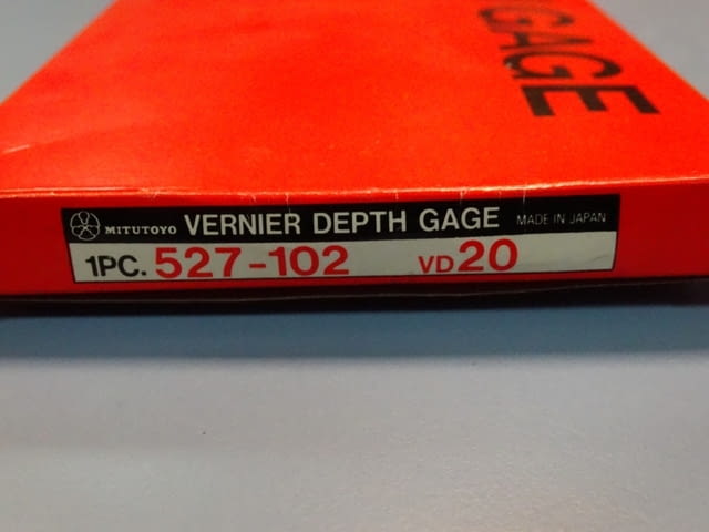 Шублер дълбокомер Mitutoyo 527-102 VD20 0-200mm Vernier Depth Gage - снимка 8