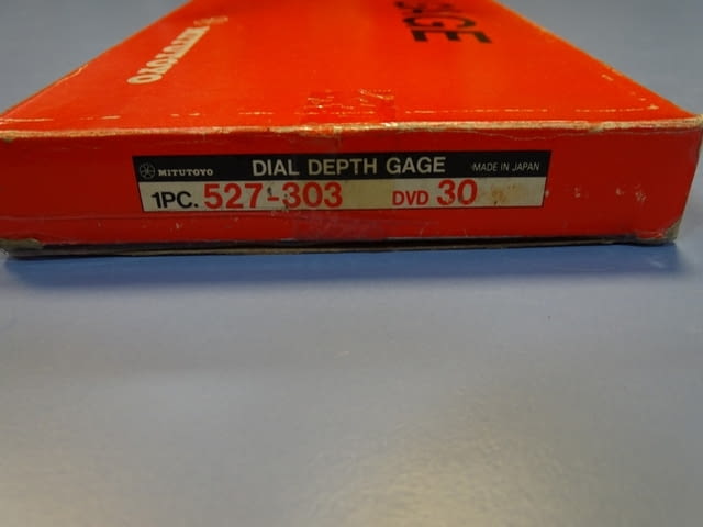 Шублер дълбокомер с индикаторен часовник Mitutoyo 527-303 DVD30 0-300mm Vernier Depth Gage - снимка 8