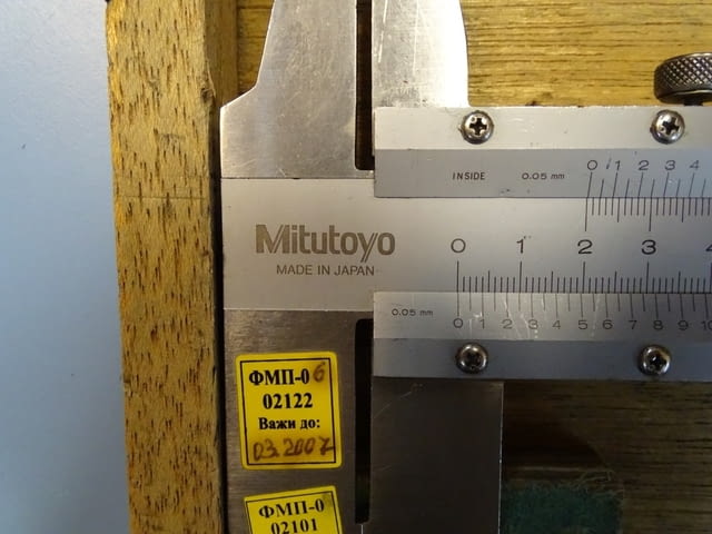 Шублер Mitutoyo 533-404 CN50 Vernier Caliper със скосени върхове 0-500mm 0.05mm - снимка 4