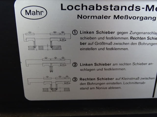 Шублер за междуцентрово измерване MAHR Centri-Meter24 0-700mm - снимка 4