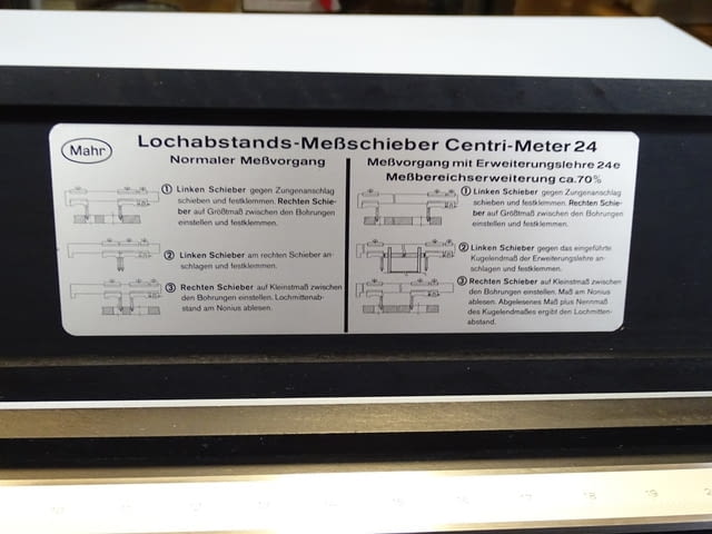 Шублер за междуцентрово измерване MAHR Centri-Meter24 0-700mm - снимка 6