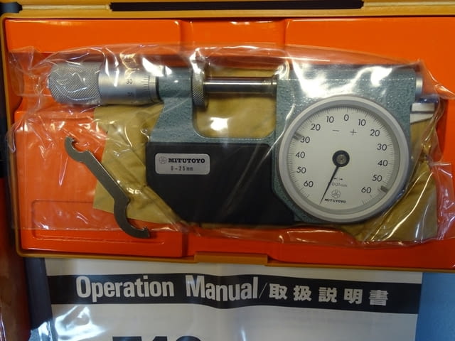 Индикаторен микрометър Mitutoyo 510-301 Indicating micrometer 0-25mm - снимка 2