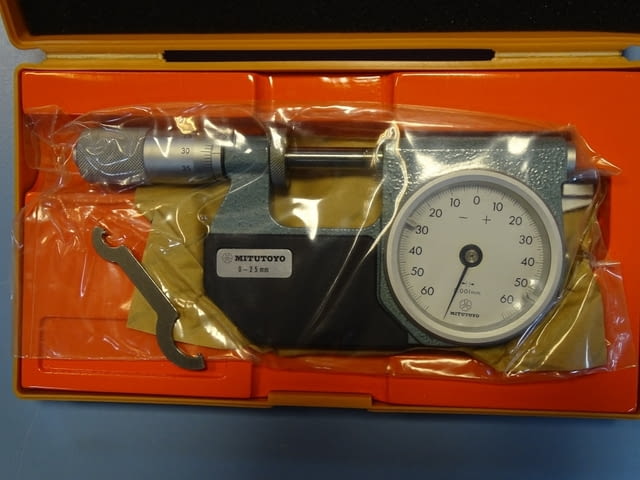 Индикаторен микрометър Mitutoyo 510-301 Indicating micrometer 0-25mm - снимка 5