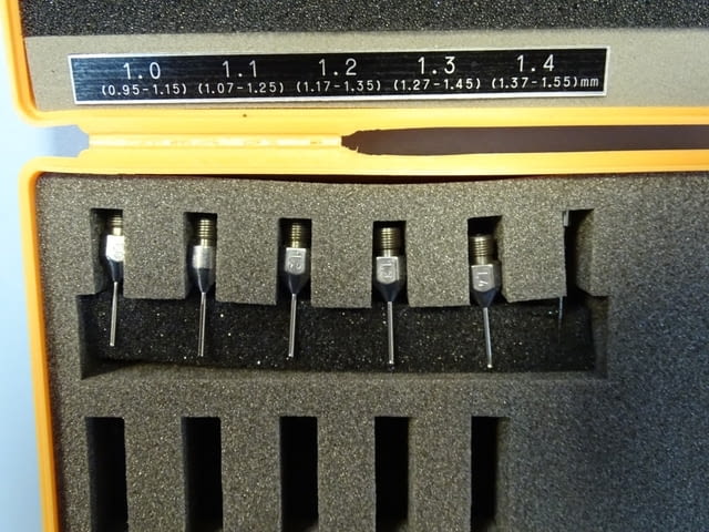 Вътромер 2-точков Mitutoyo 526-173 2-point Inside Measuring Instrument 0.95-1.55mm - снимка 3