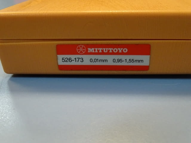 Вътромер 2-точков Mitutoyo 526-173 2-point Inside Measuring Instrument 0.95-1.55mm - снимка 10