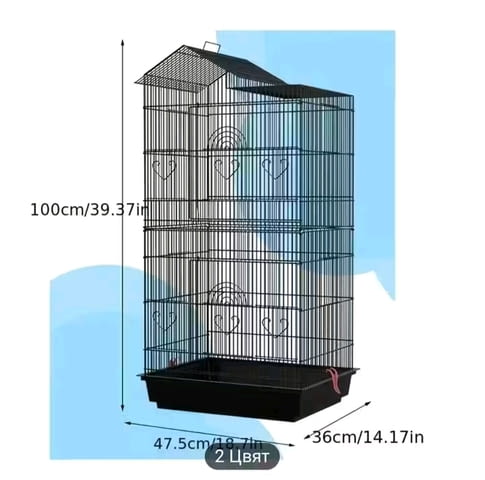 Метална многоетажна клетка - city of Bеlovo | Birds & Exotic - снимка 3