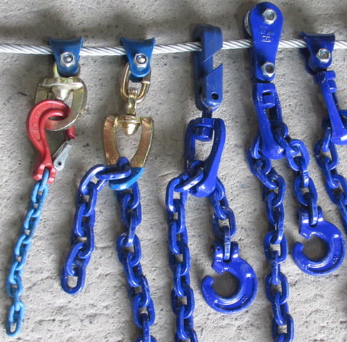 СИНДЖИРИ за косачки, с якост 8 и 10, квадратен профил, чокери, куки - снимка 3