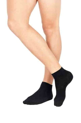 3чифта Pompea 35-38, 39-42, 43-46 италиански черни къси памучни чорапи спортни къси чорапи Помпеа - снимка 2