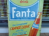 Метална табела Fanta бутилка портокалова напитка газирана кока кола