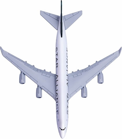 Boeing 747 самолет модел макет Star Alliance Thai полети самолети пътнически - снимка 3