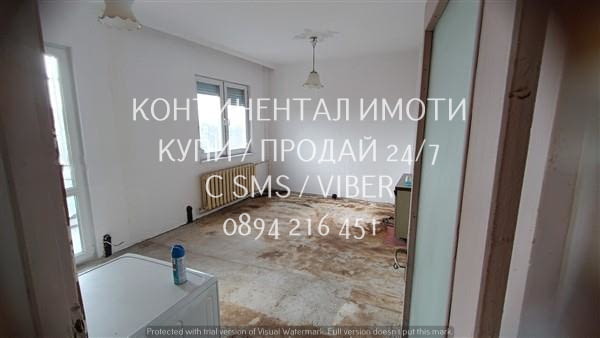 Код 63048. Стандартен непреходен панел 92м2. Състои се от четири отделни помещения, Г-образен коридо - снимка 4