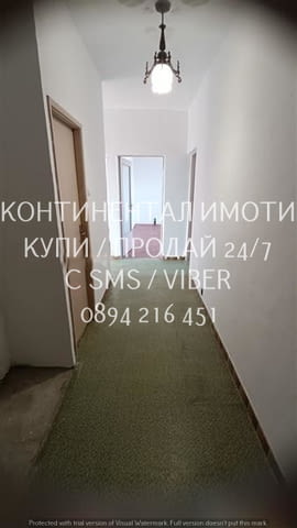 Код 63048. Стандартен непреходен панел 92м2. Състои се от четири отделни помещения, Г-образен коридо - снимка 7