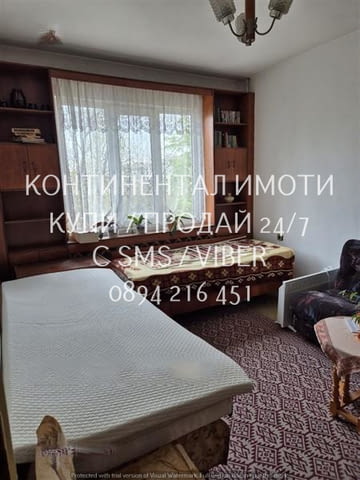 Кодкд 63054. Тристаен стандартен панел 80м2, състоящ се от две спални (едната преходна), хол, отделн - снимка 4