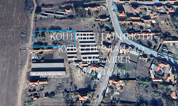 Код 63059. Дворно място 1600м2, с партиди за ток и вода, до ФЕЦове, близо да централния път в селото - снимка 1
