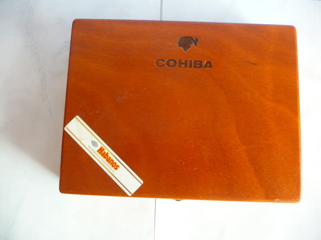 Cohiba дървена кутия от кубински пури Хавана Habanos Cuba Кохиба пушене - снимка 1